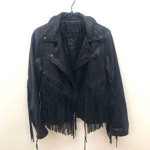 Urban Outfitters Black Faux Leather Moto Jacket